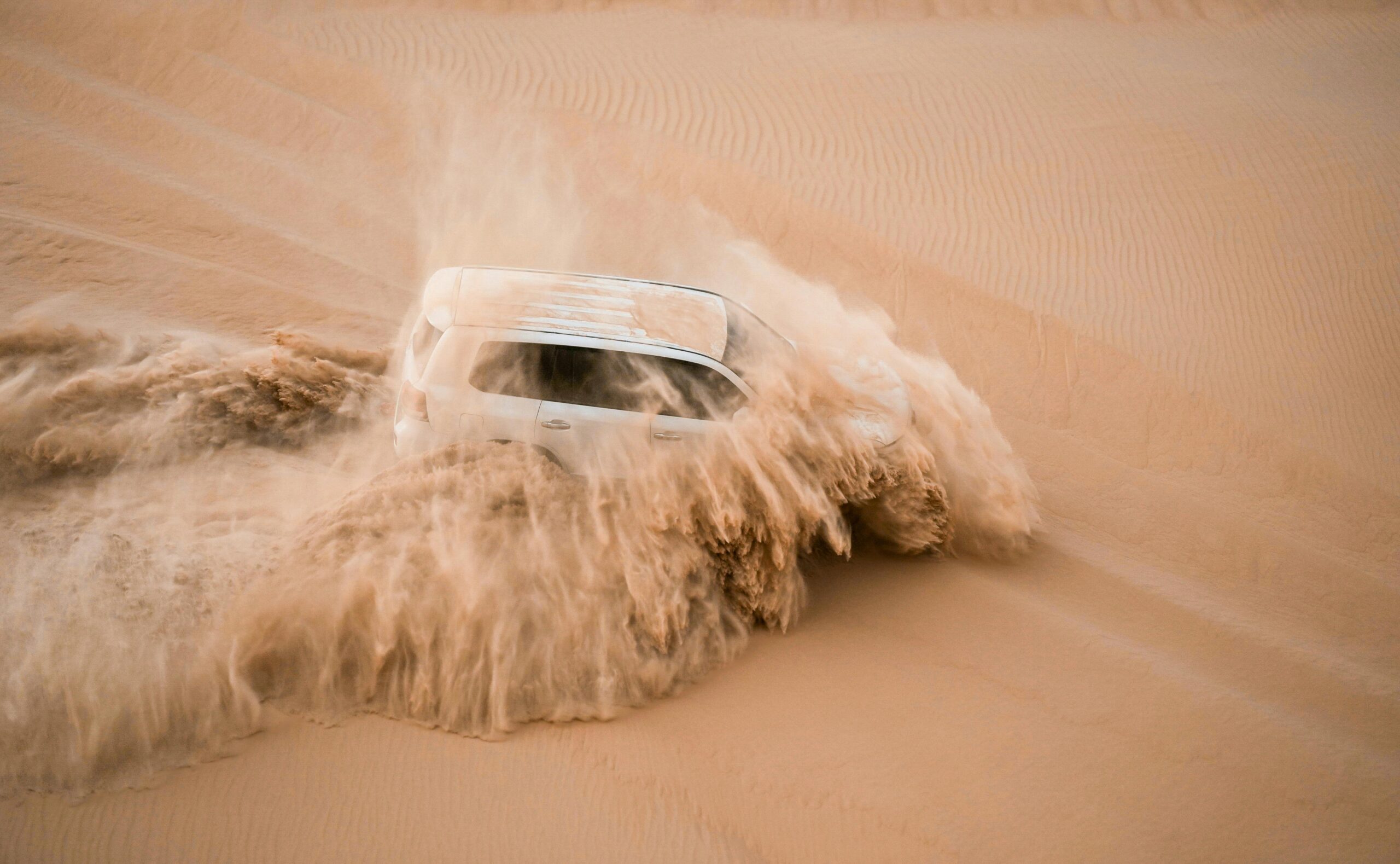 Experience the thrill of a 4x4 adventure through the breathtaking dunes of Abu Dhabi.